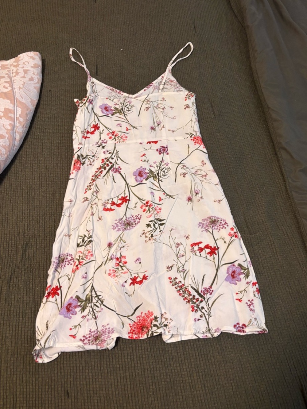 Vero Moda White Floral Mini Dress